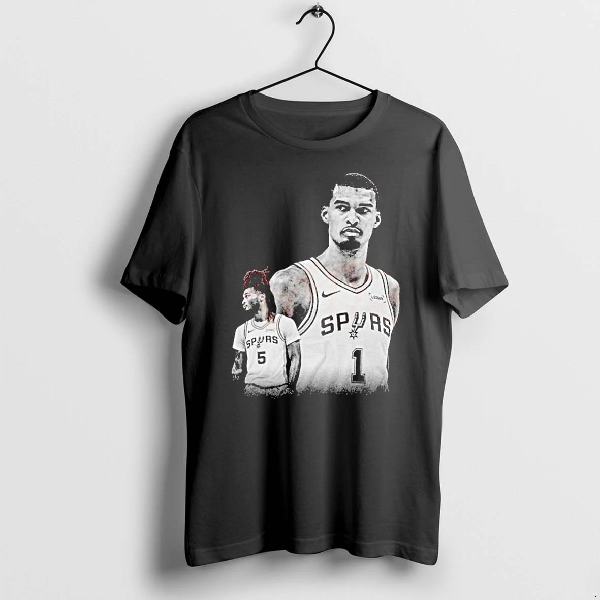 Classic Victor Wembanyama And Stephon Castle Area 51 San Antonio Spurs Basketball Shirts Sweater