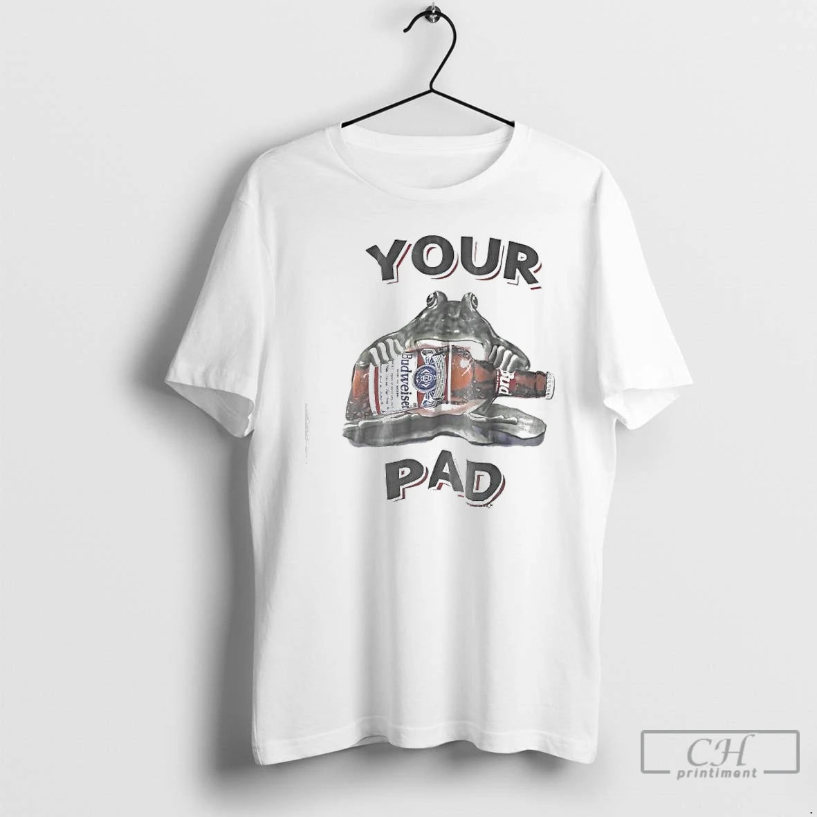 Classic Vintage Budweiser Frogs Large Your Bud Your Pad T-Shirts, Hoodie, Sweatshirt | PureTeeCo.com