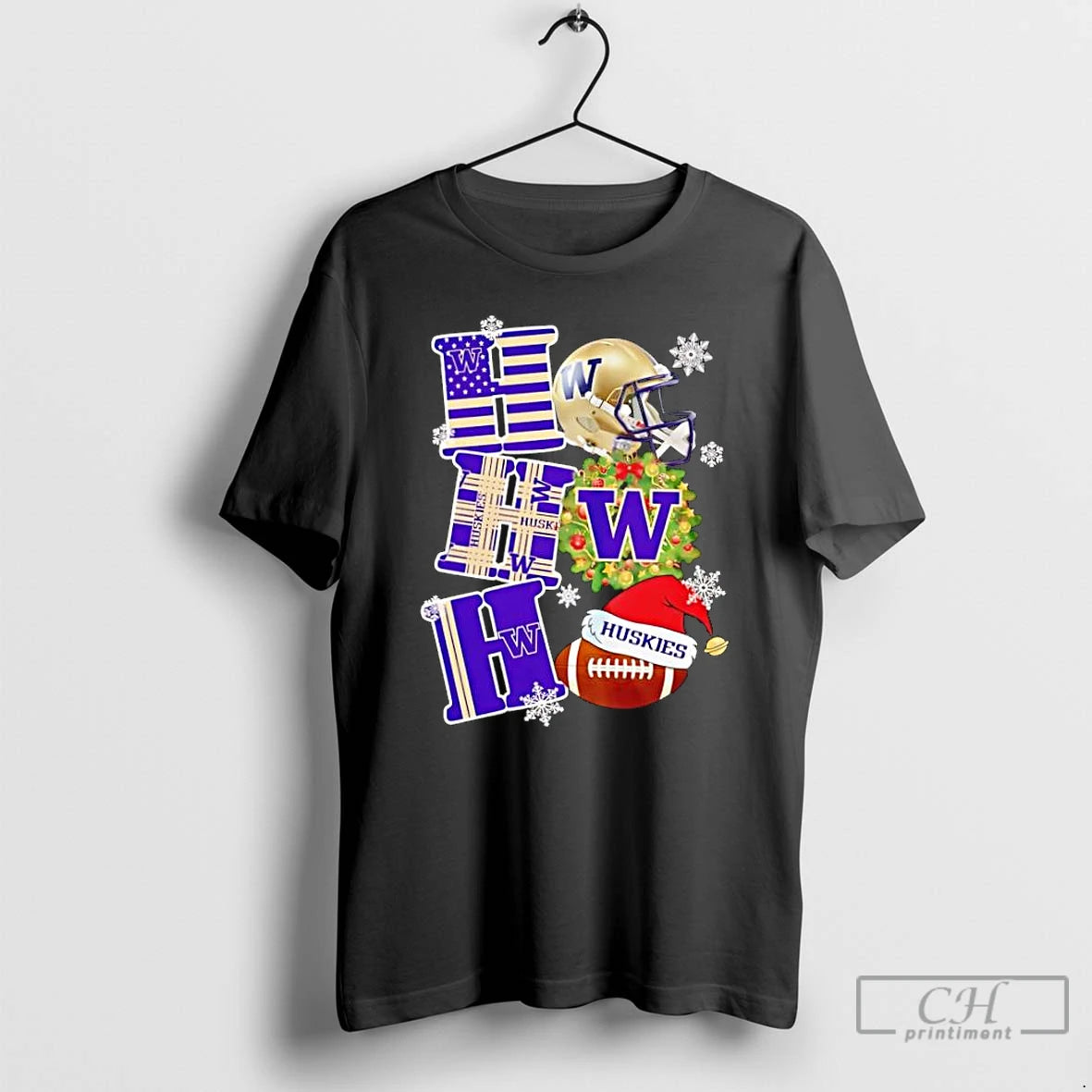 Classic Washington Huskies Ho Ho Ho Christmas T-Shirts, Hoodie, Sweatshirt | PureTeeCo.com