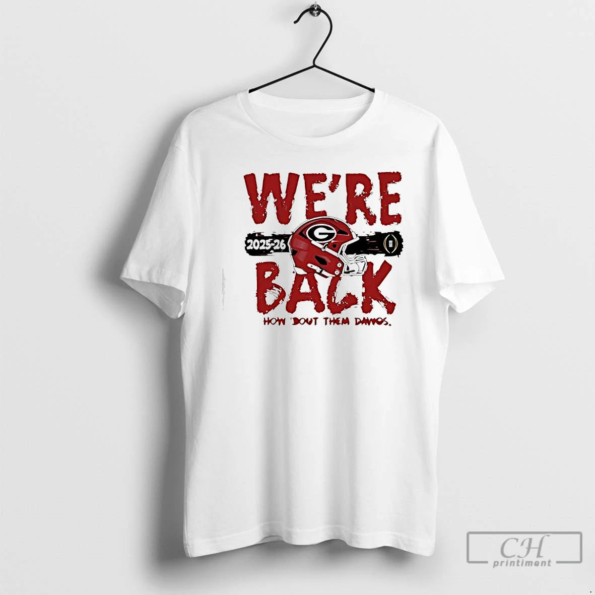 Classic Were Back Georgia Bulldogs 2025 Cfp Bound Helmet T-Shirts, Hoodie, Sweatshirt | PureTeeCo.com