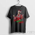 Classic Woo Hoo Hoo Black Christmas Tee With Wrestling Legend Rick Flair In Santa Hat Hoodie, Sweatshirt | PureTeeCo.com
