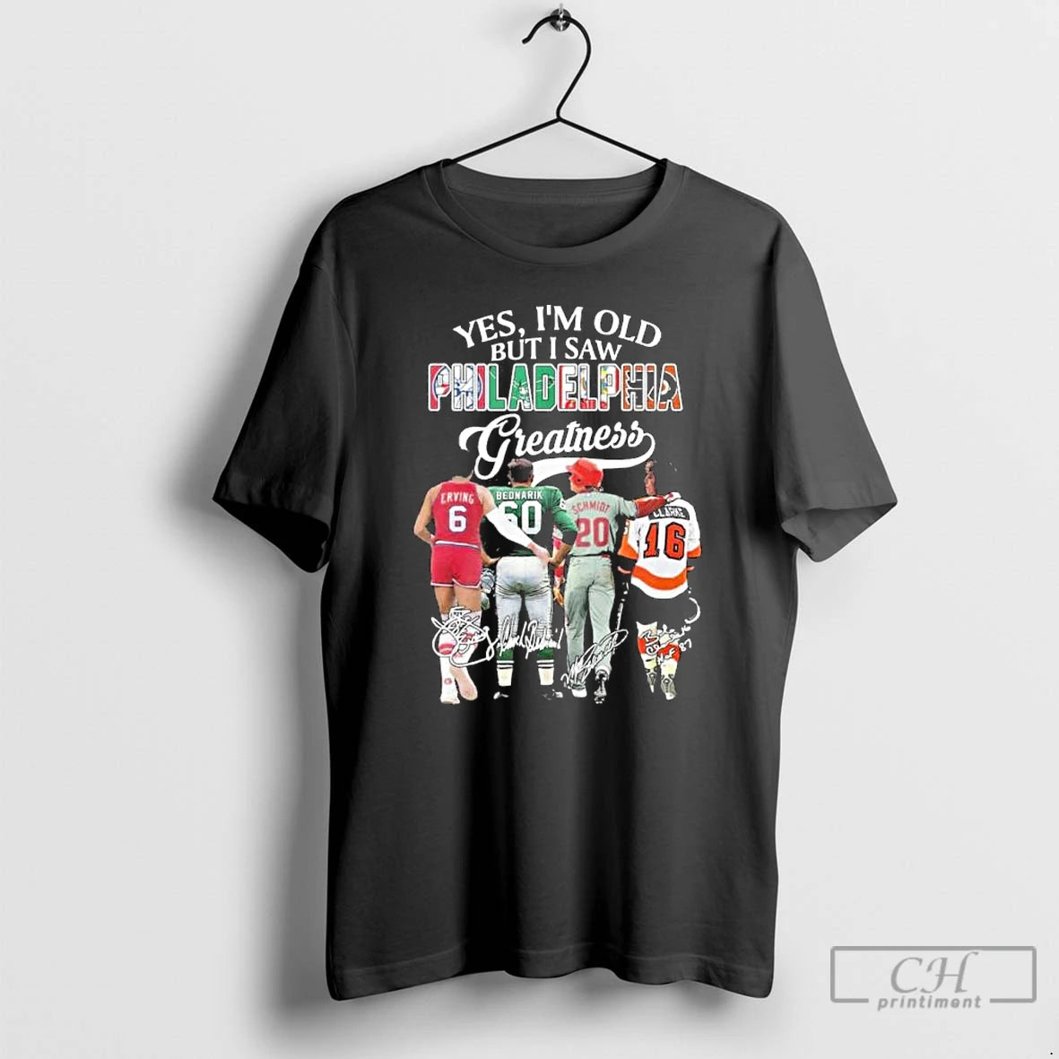 Classic Yes Im Old But I Saw Philadelphia Sports Teams Greatness T-Shirts, Hoodie, Sweatshirt | PureTeeCo.com