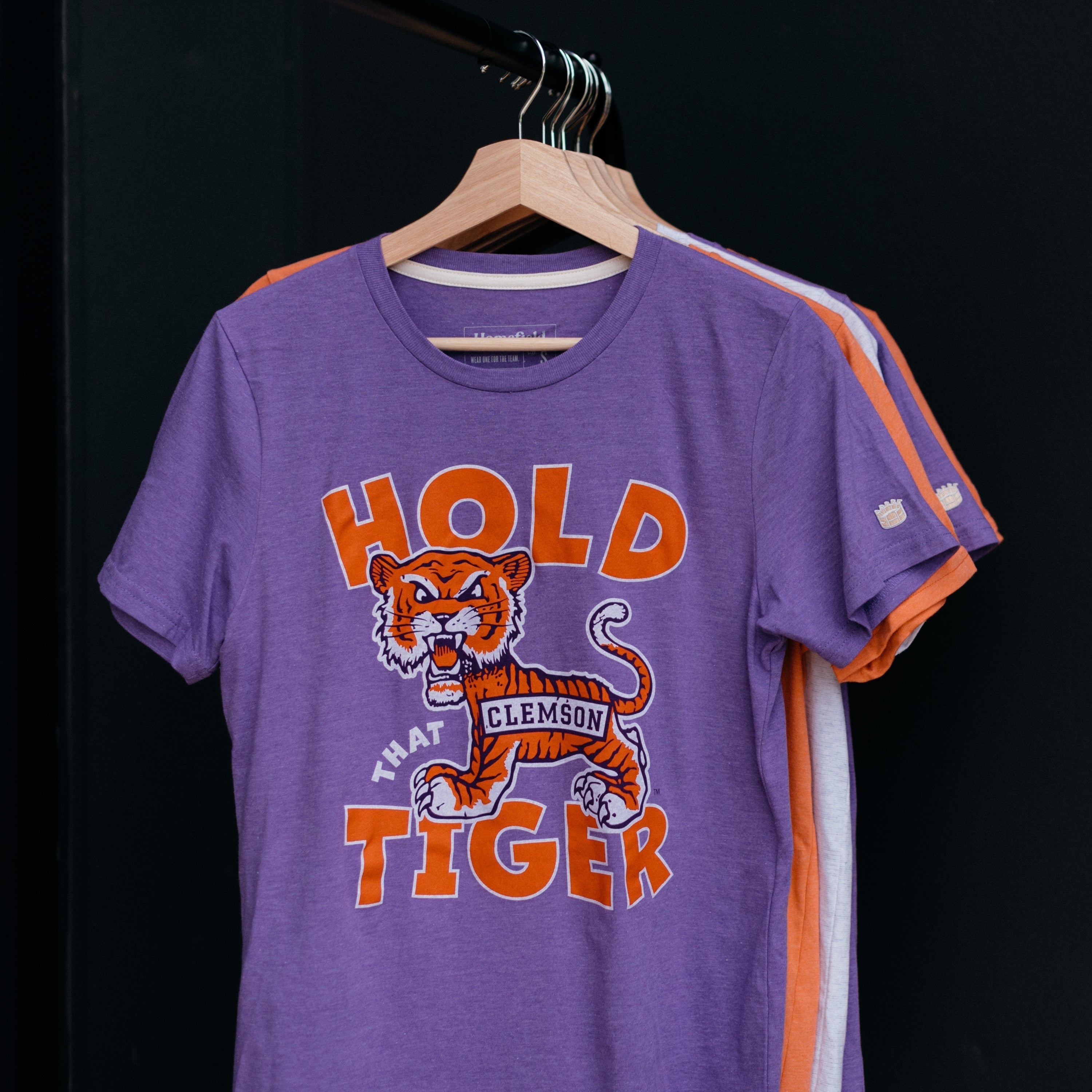 Vintage Clemson Hold that Tiger T-Shirt Hoodie, Sweatshirt | PureTeeCo.com (Image 2)