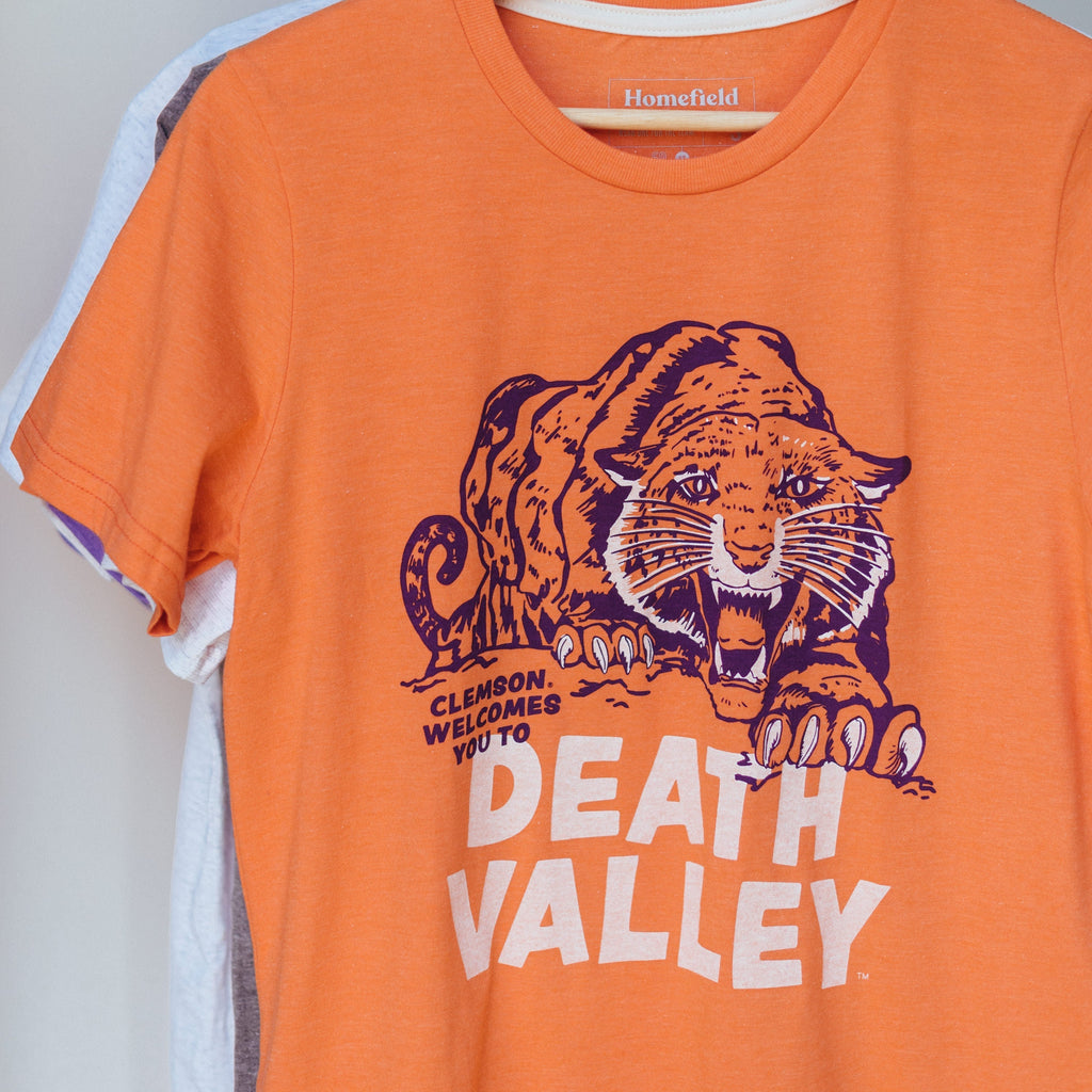 Vintage Clemson Tigers Death Valley T-Shirt Hoodie, Sweatshirt | PureTeeCo.com (Image 3)