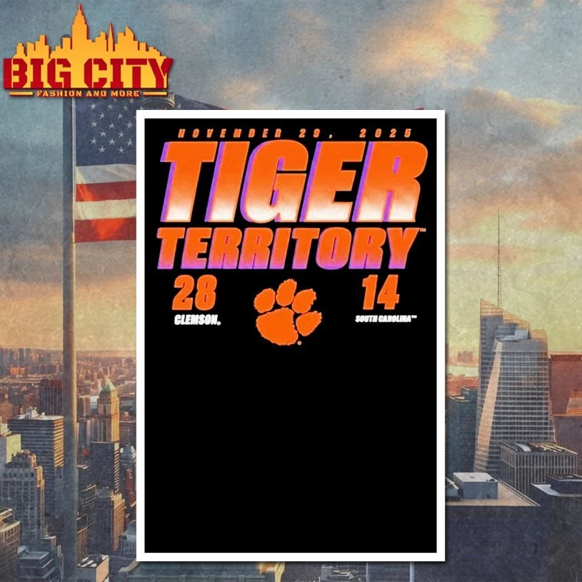 Clemson Tigers 28-14 South Carolina Gamecocks November 29, 2025 Tigers Territory shirt
