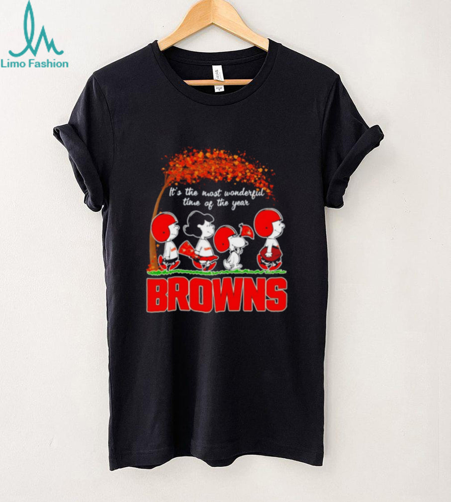 Cleveland Browns Peanuts it’s the most wonderful time of the year Fall Autumn shirt