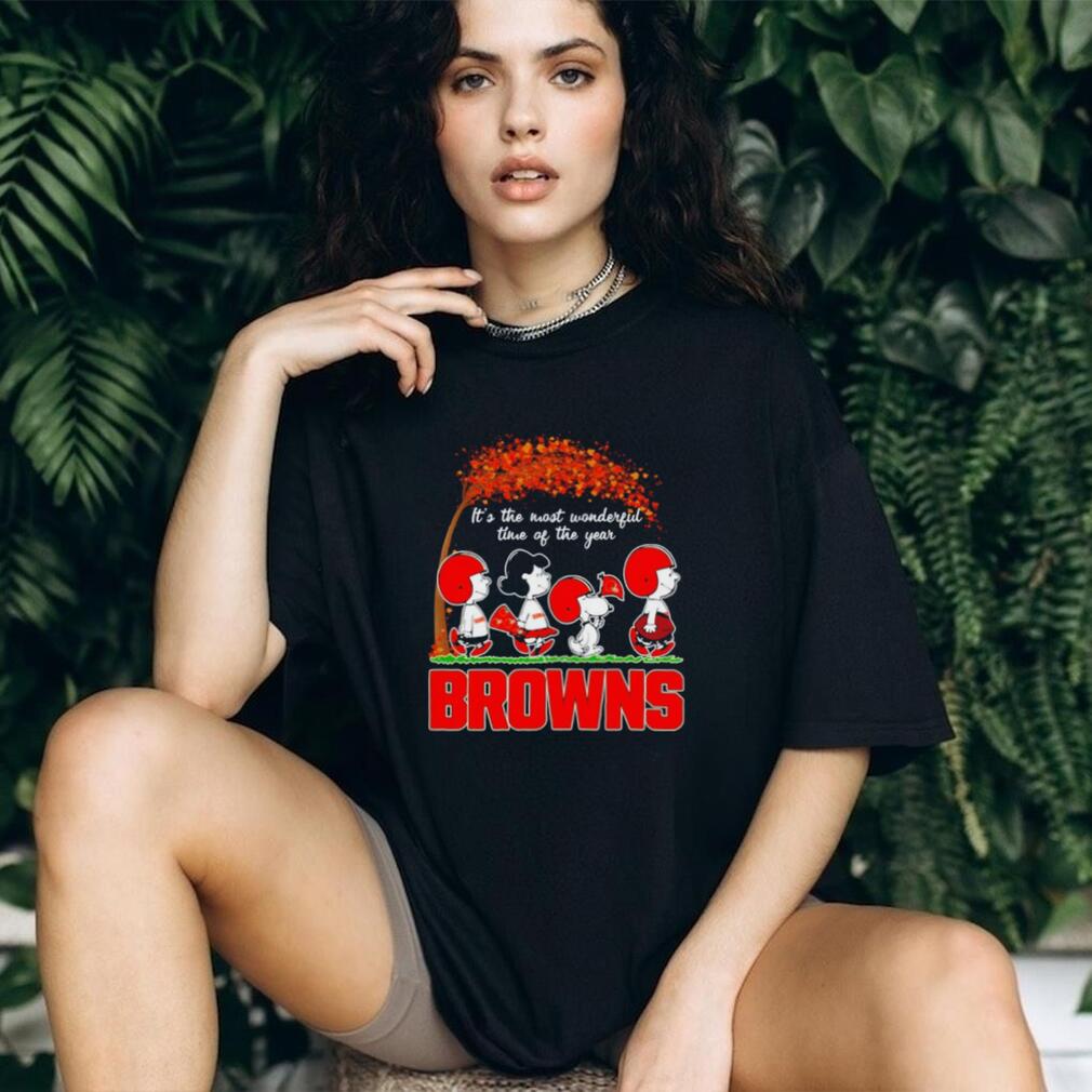 Cleveland Browns Peanuts it’s the most wonderful time of the year Fall Autumn shirt
