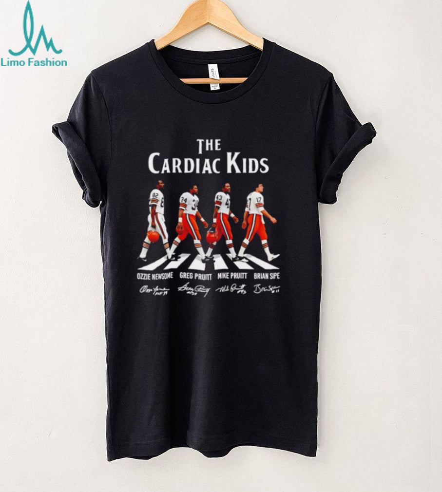 Cleveland Browns the Cardiac Kids Abbey Road signatures shirt