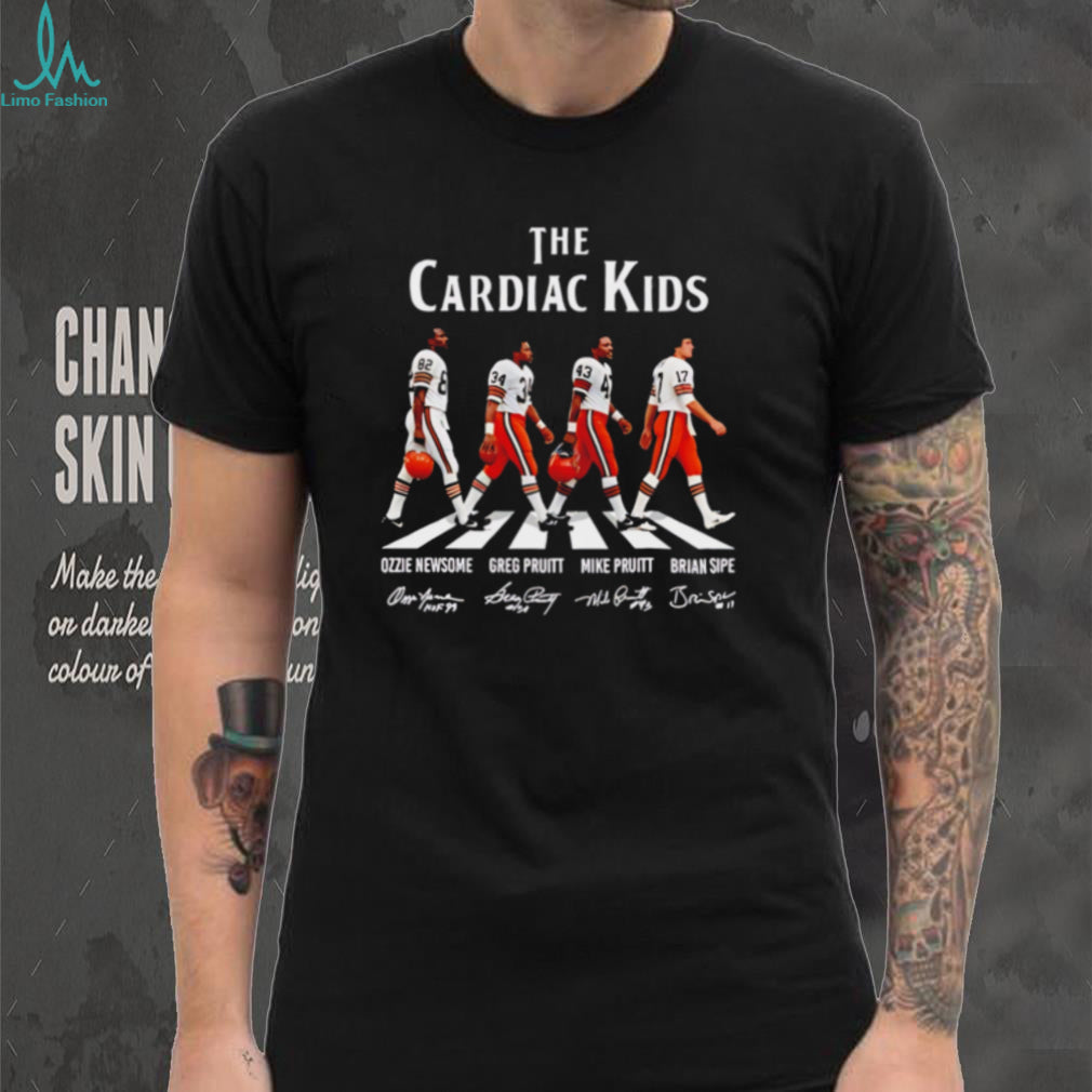 Cleveland Browns the Cardiac Kids Abbey Road signatures shirt