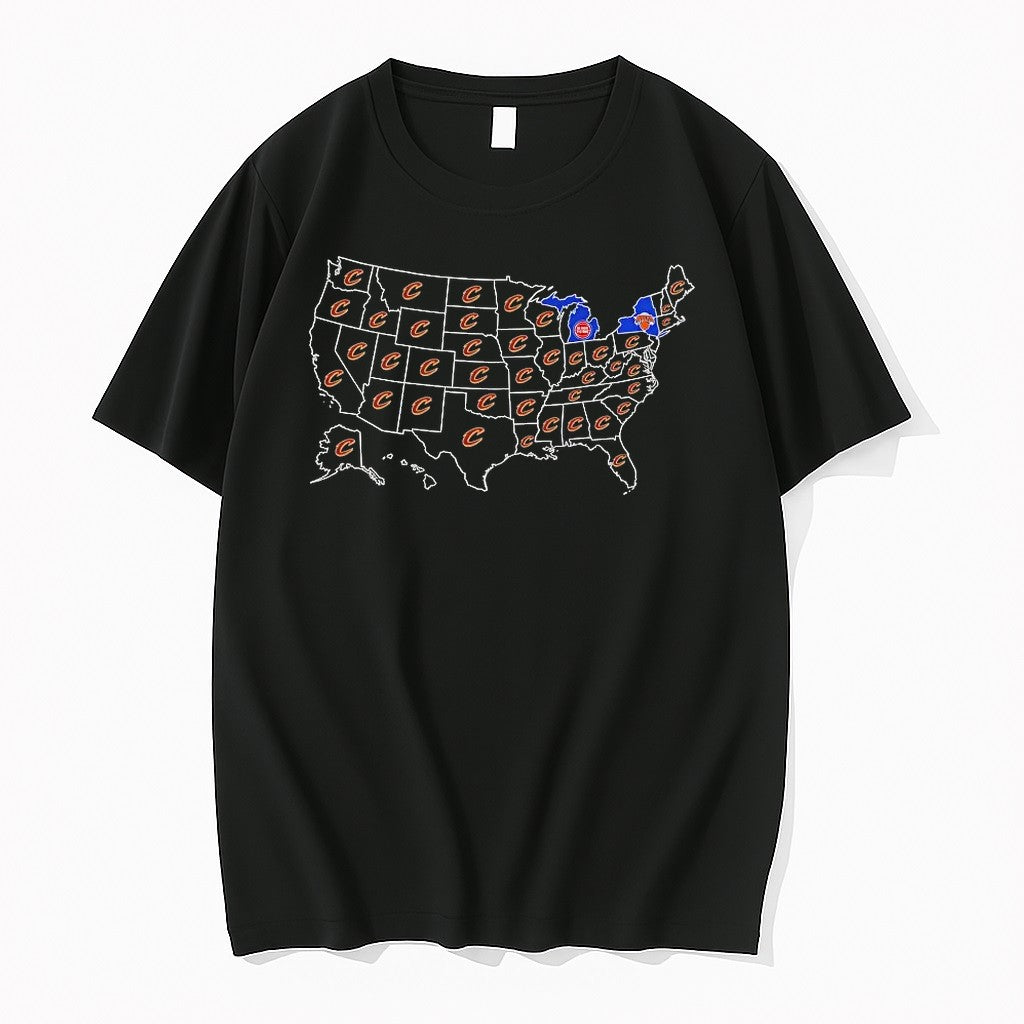 Cleveland Cavaliers Nba A Map Of Which States Tshirts Sweater Hoodie Jpg