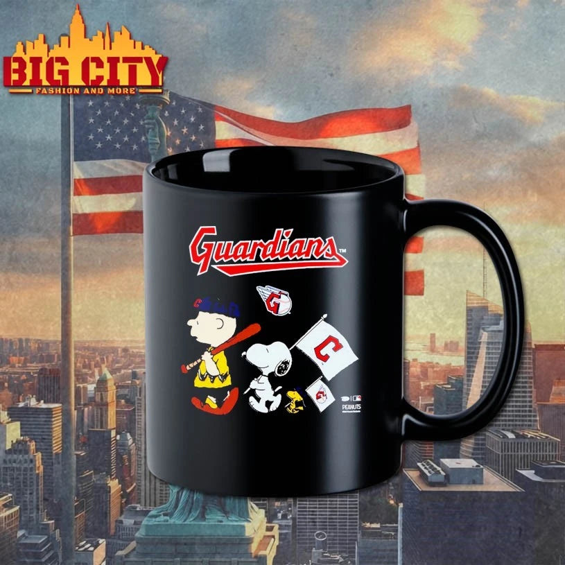 Cleveland Guardians Toddler Peanuts Flag shirt