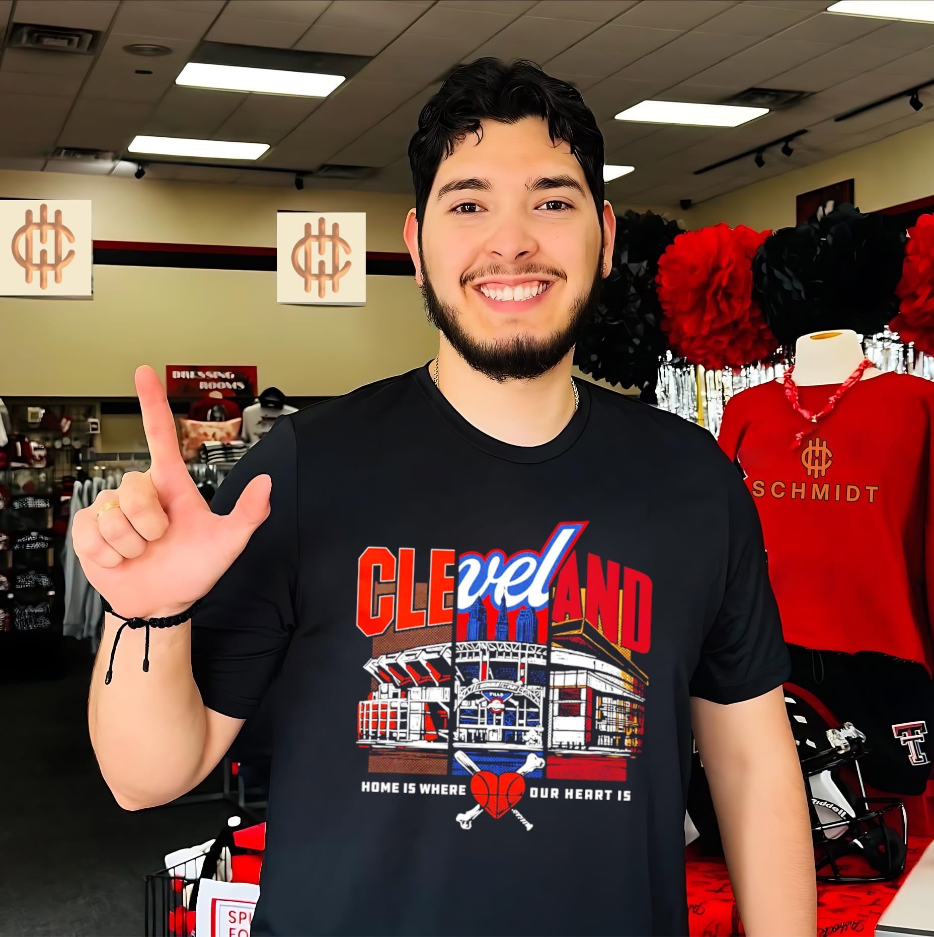 Cleveland sports home is where our heart is shirt