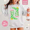 Clover Boots Sweatshirt, St Patrick's Day Crewneck, Cute Women's Sweater T-Shirts, Hoodie | PureTeeCo.com