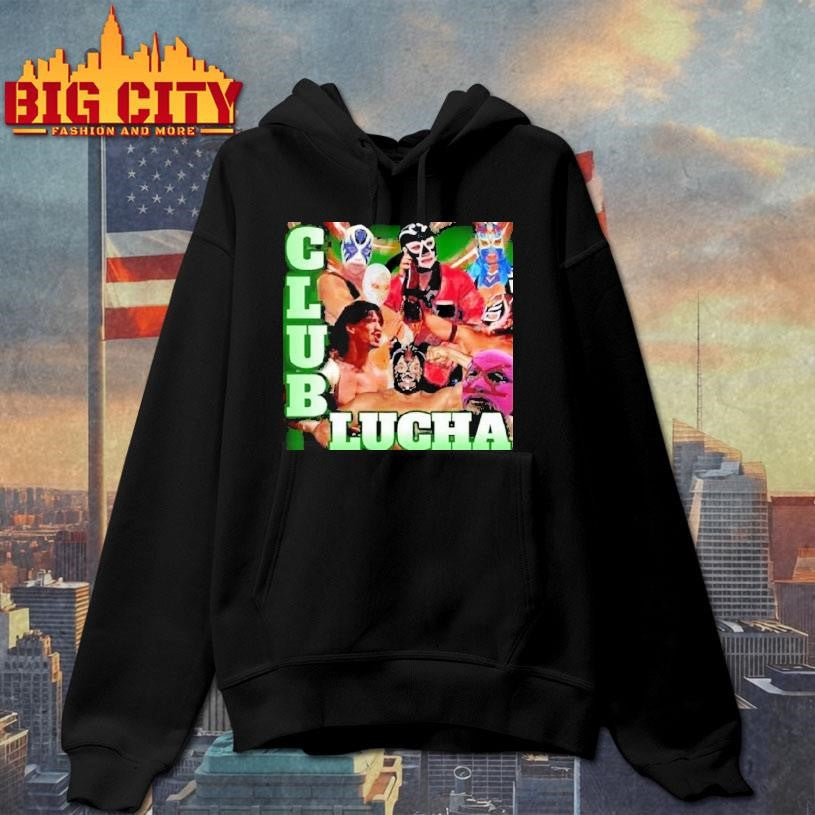 Club Lucha Wrestler Mask Collage Shirt Mexican Wrestling Shirt