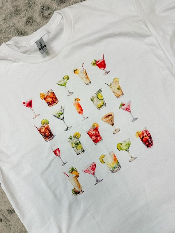 Cocktails Graphic Top T-Shirts, Hoodie, Sweatshirt | PureTeeCo.com