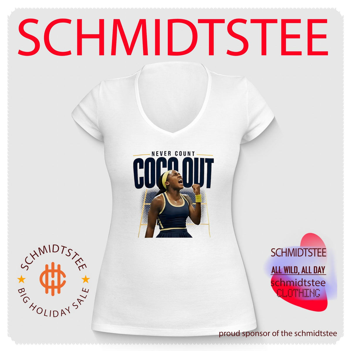 Coco Gauff Never Count Coco Out Tennis WTA 2026 shirt