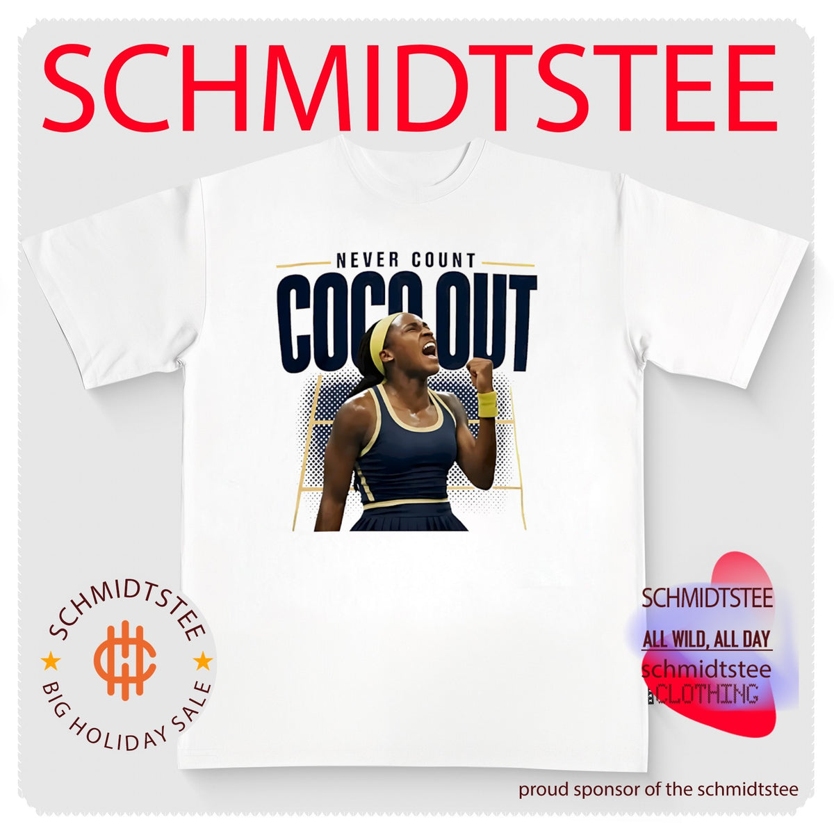 Coco Gauff Never Count Coco Out Tennis WTA 2026 shirt