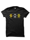 Code Coffee Repeat Black T-Shirt Hoodie, Sweatshirt | PureTeeCo.com