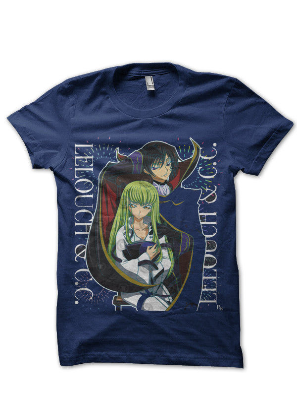Code Geass Lelouch Navy Blue T-Shirt Hoodie, Sweatshirt | PureTeeCo.com
