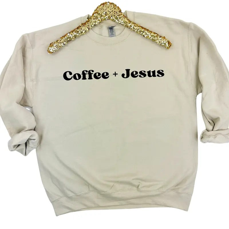 Coffee & Jesus Sweatshirt 'NLB' T-Shirts, Hoodie | PureTeeCo.com