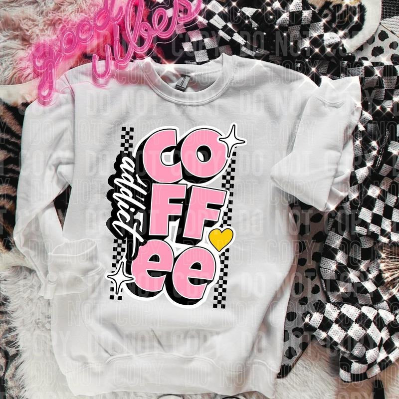 Coffee Addict DTF Transfers - THIS IS NOT A SHIRT Hoodie, Sweatshirt | PureTeeCo.com