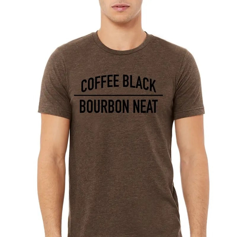 Coffee Black Bourbon Neat Men's T Shirt Soft Men's T Shirt Hoodie, Sweatshirt | PureTeeCo.com