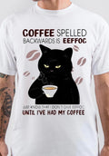 Coffee Spelled White T-Shirt Hoodie, Sweatshirt | PureTeeCo.com