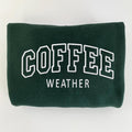 Coffee Weather Embroidered Sweatshirt, Cozy Sweatshirt, Coffee Lovers Gift T-Shirts, Hoodie | PureTeeCo.com