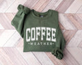 Coffee Weather Sweatshirt, Retro Coffee Lover Crewneck, Women Coffee Lover Shirt, Retro Coffee Sweater, Coffee Lover Gift...