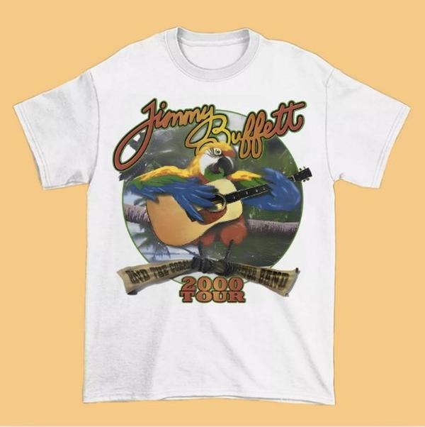Collection Jimmy Buffett 2000 Tour Short Sleeve All Size T-shirt Hoodie, Sweatshirt | PureTeeCo.com