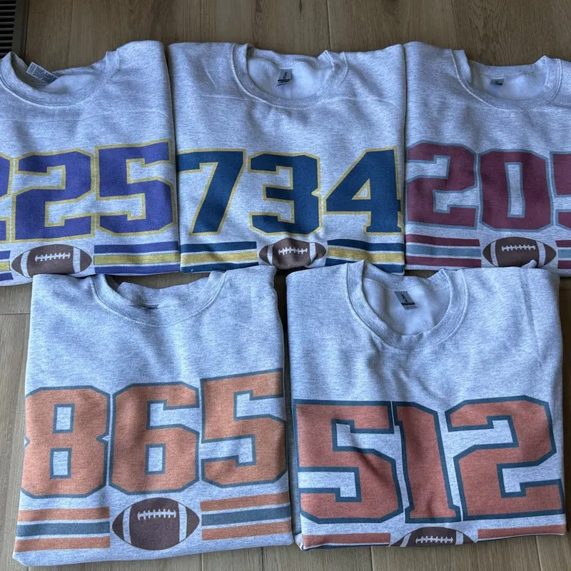 College Football Area Code Sweatshirt T-Shirts, Hoodie | PureTeeCo.com