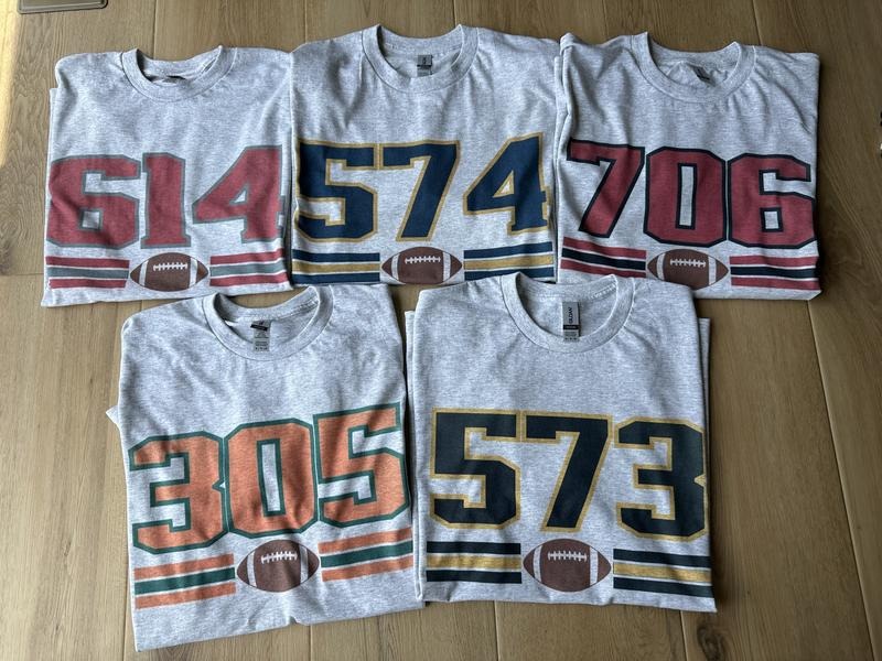 College Football Area Code T Shirt Hoodie, Sweatshirt | PureTeeCo.com