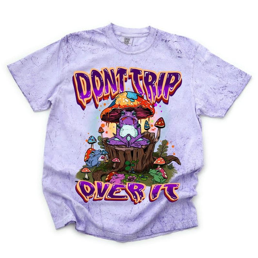 Color Blast Comfort Colors Graphic Tee - Don't Trip Over It