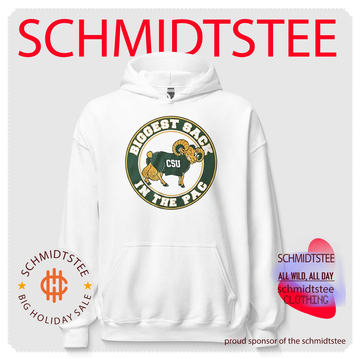 Colorado State Rams CSU Biggest Sack In The Pac logo shirt
