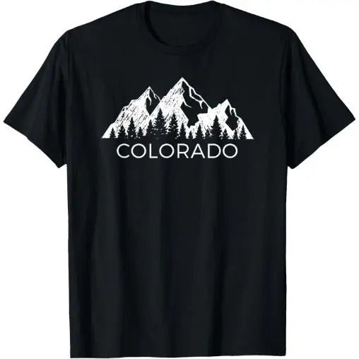 Colorado T Shirt | Cool Colorado Rocky Mountains Tee T-Shirt Made in USA Hoodie, Sweatshirt | PureTeeCo.com