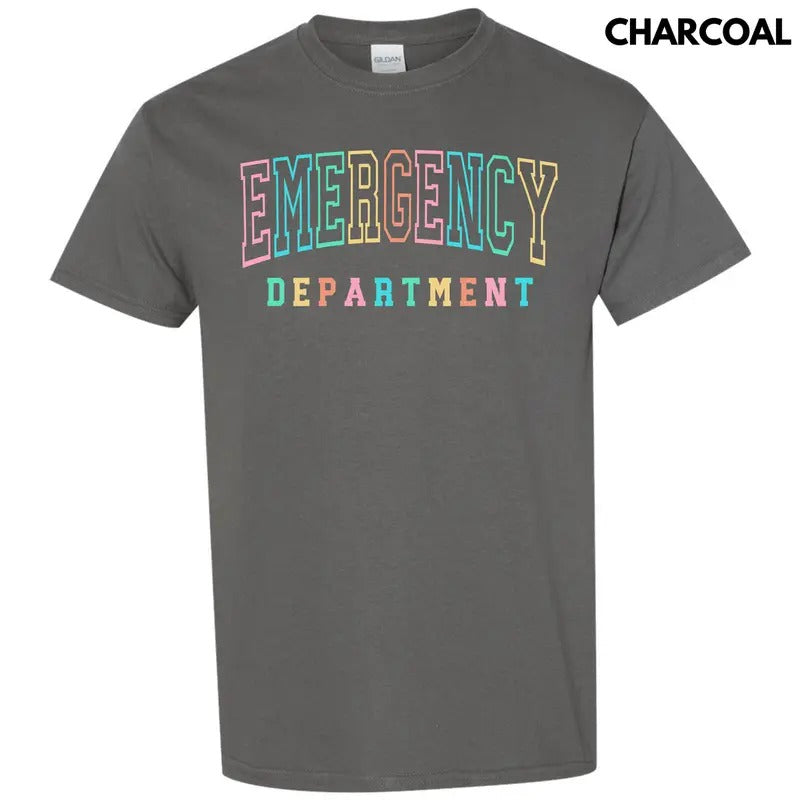 Colorful Emergency Dept Gildan Short Sleeve T-Shirt 'NLB' Hoodie, Sweatshirt | PureTeeCo.com