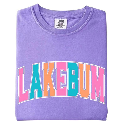 Colorful Lakebum Graphic Tee, Lakebum Comfort Colors T-Shirt