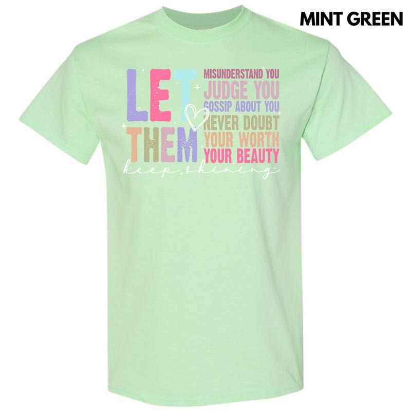 Colorful Let Them Gildan Short Sleeve T-Shirt 'NLB' Hoodie, Sweatshirt | PureTeeCo.com