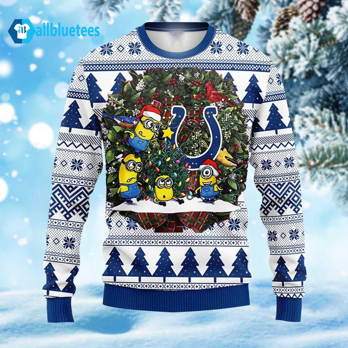 Colts Minion Christmas Ugly Sweater