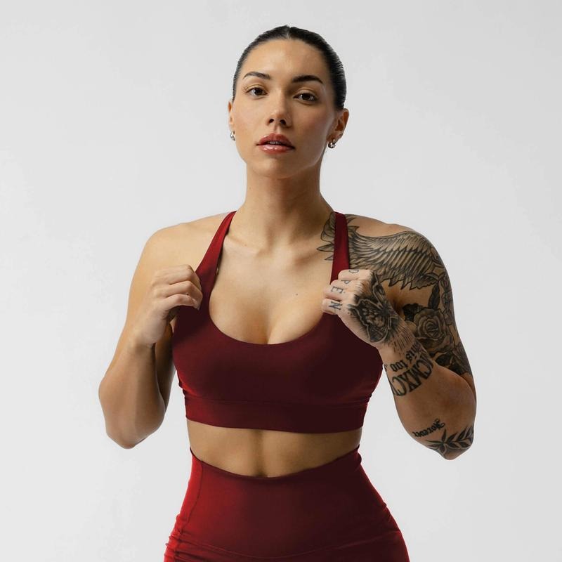 Combat Bra - Ember Red Fabric Womenswear T-Shirts, Hoodie, Sweatshirt | PureTeeCo.com