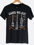 Come We Fly Graphic Tee Hoodie, Sweatshirt | PureTeeCo.com (Image 1)