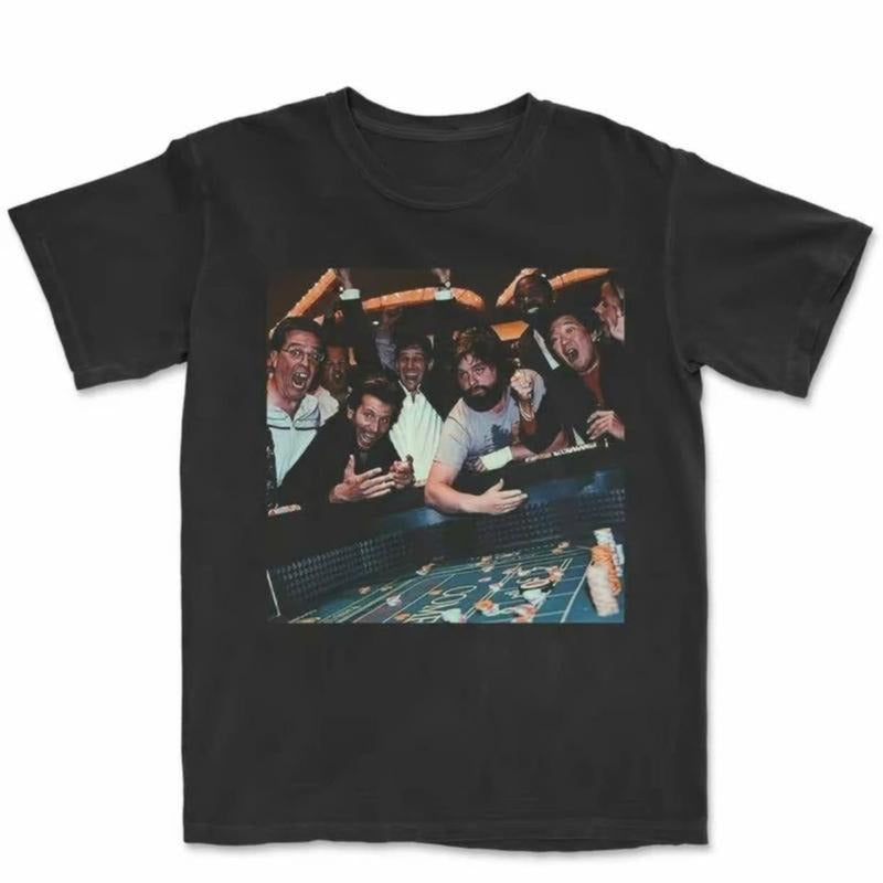 Comfort Color Vintage The Hangover Playing Poker Crewneck T-shirt, Funny The Hangover Movie Tee Gift For Boyfriend...