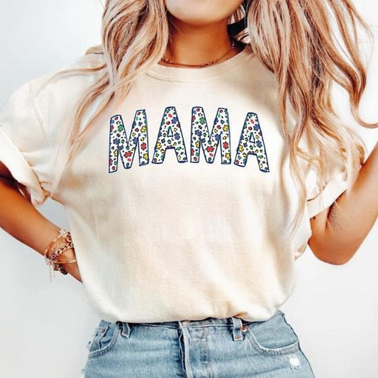 Comfort Colors Autism Mama Shirt, Autism Mom Shirt, Awareness Shirt, Gift for Autism Mom Graphic Tee Streetwear.