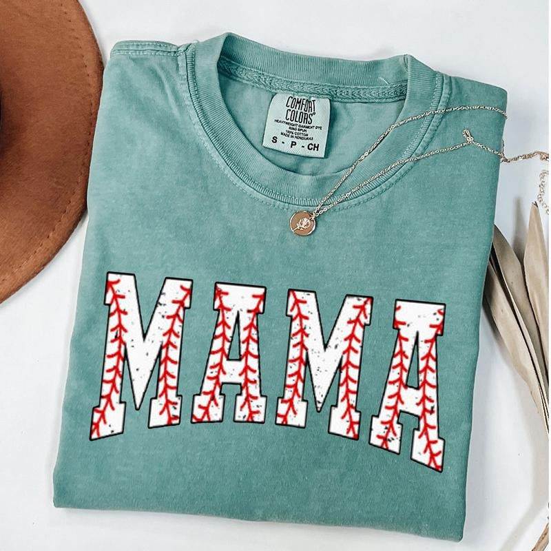Comfort Colors Baseball Mama Shirt, Game Day Shirt, Baseball Mom Shirt, Baseball Season Mom T-Shirt Hoodie, Sweatshirt