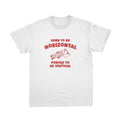 Comfort Colors Born To Be Horizontal Shirt, Weird T Shirt, Meme Shirt, Funny T-shirts Hoodie, Sweatshirt | PureTeeCo.com