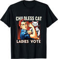 Comfort Colors Childless Cat Ladies Vote Rosie The Riveter Cat Ladies Vote T-Shirt Hoodie, Sweatshirt | PureTeeCo.com