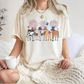 Comfort Colors Cute Cows 4th Of July Shirt, American Flag Shirt, Independence Day, Western Patriotic Shirt, Farm Animals...