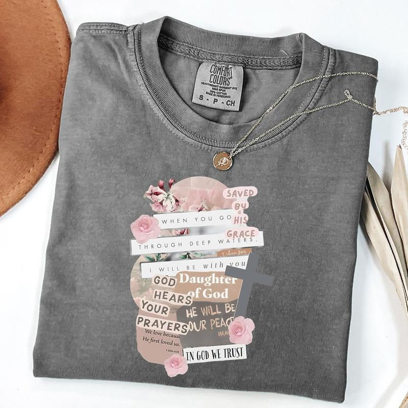 Comfort Colors Daughter of God Shirt, Bible Verse T-Shirt, Religous Tee, Christian Gift Hoodie, Sweatshirt | PureTeeCo.com