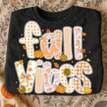 Comfort Colors Fall vibes tshirt, Fall gift, Trendy fall shirt, Pumpkin spice gift, Fall shirt, Thankful gift, Aesthetic...