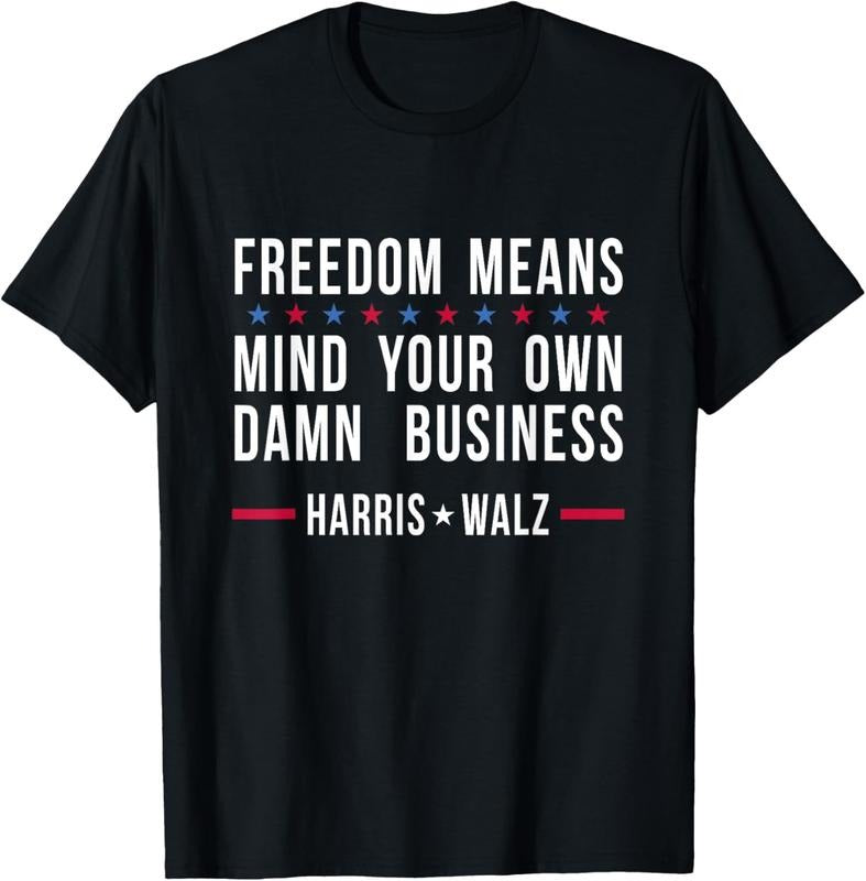 Comfort Colors Kamala Harris Tim Walz Mind Your Own Damn Business T-Shirt Hoodie, Sweatshirt | PureTeeCo.com